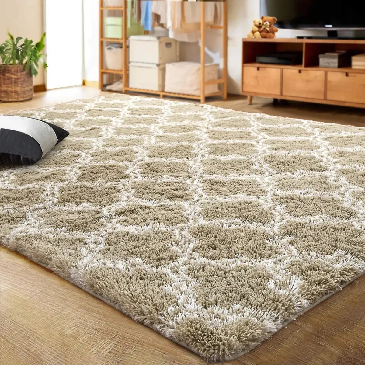 Large Shag Area Rugs for Bedroom Super Soft Plush Fluffy Carpets