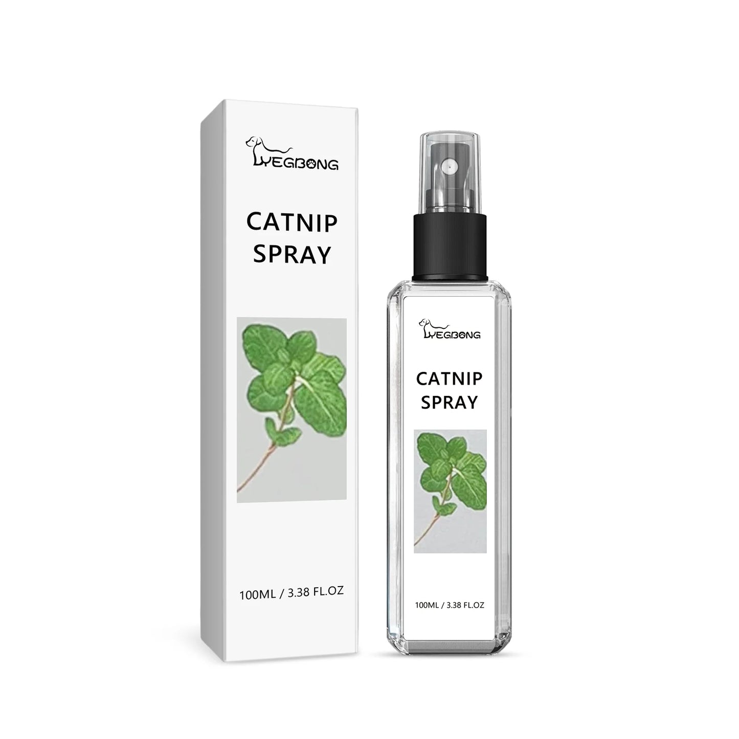 Yegbong 100ml Cat Catnip Spray Relieve Stress Long Lasting Anti Anxiety Health Care Soothe Mood Enhance Vitality Pet Calm Spray