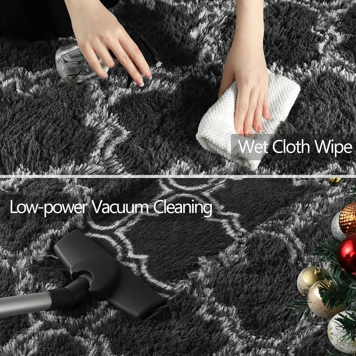 Large Shag Area Rugs for Bedroom Super Soft Plush Fluffy Carpets