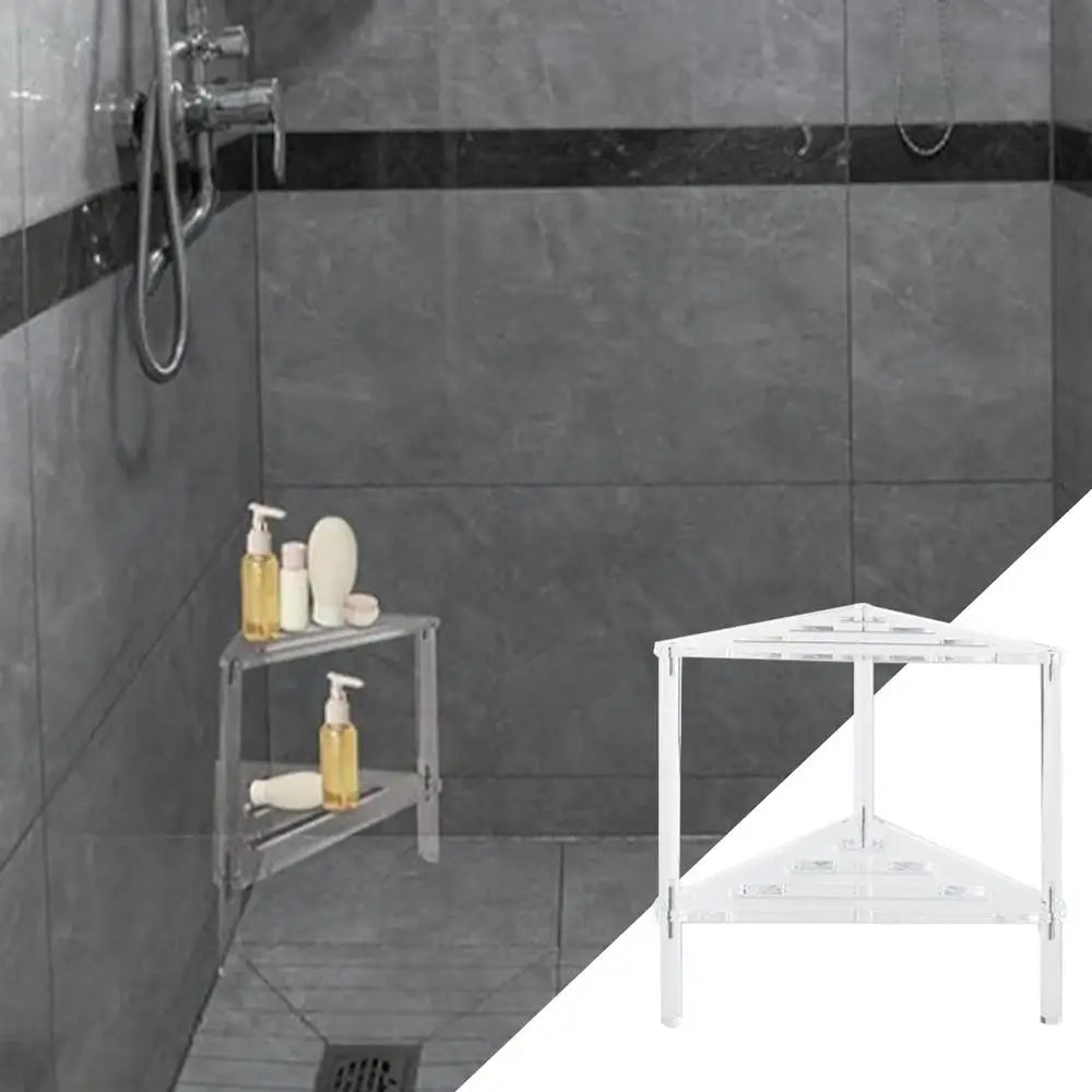 Shower Bench For Shaving Legs Non-Slip Shower Caddies Stool Stable Heavy Duty Bathing Chairs With Storage Shelf For Bathroom