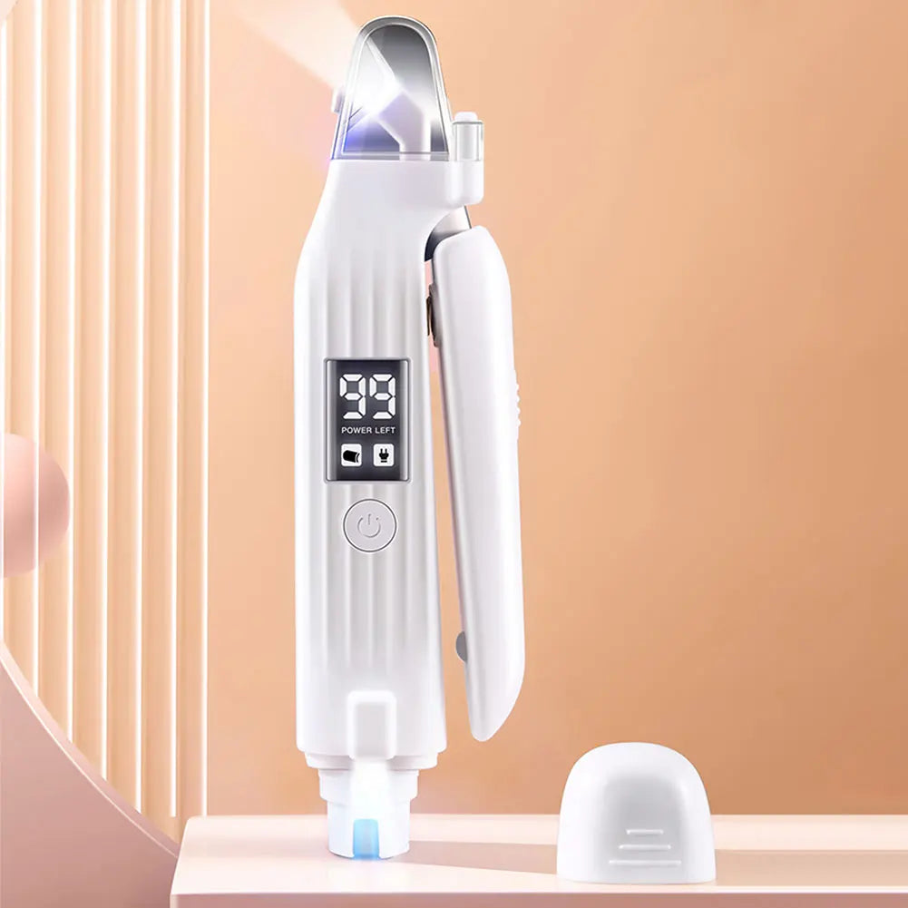 2 in 1 Electric Pet Nail Trimmer Quiet and Low Vibration Pet Toenail Clippers with LED Lights for Small Medium Large Dogs/Cats