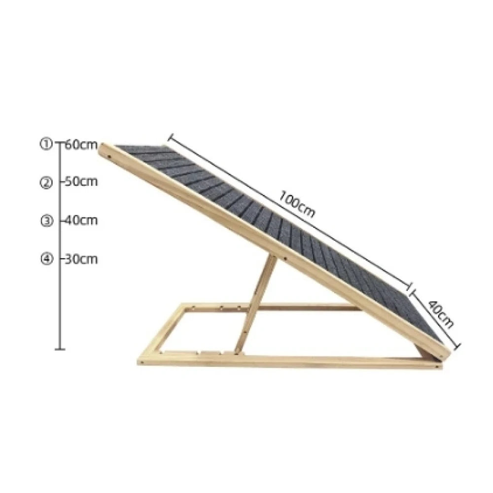 Extra Wide Excellent Traction Pet Ramp for Small Dogs to Get on Couch Car 16" Wide Hold up to 80lb Foldable Car Ramps Dog Ramp