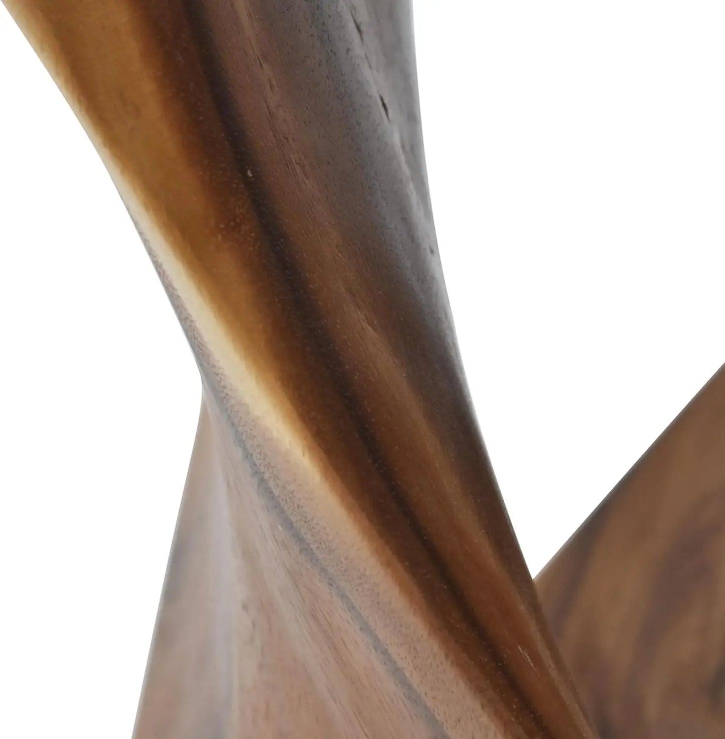 Accent Side Table Functional and Visually Alluring Natural Wood Glaze, 12 L x 12 W x 26 H, Brown