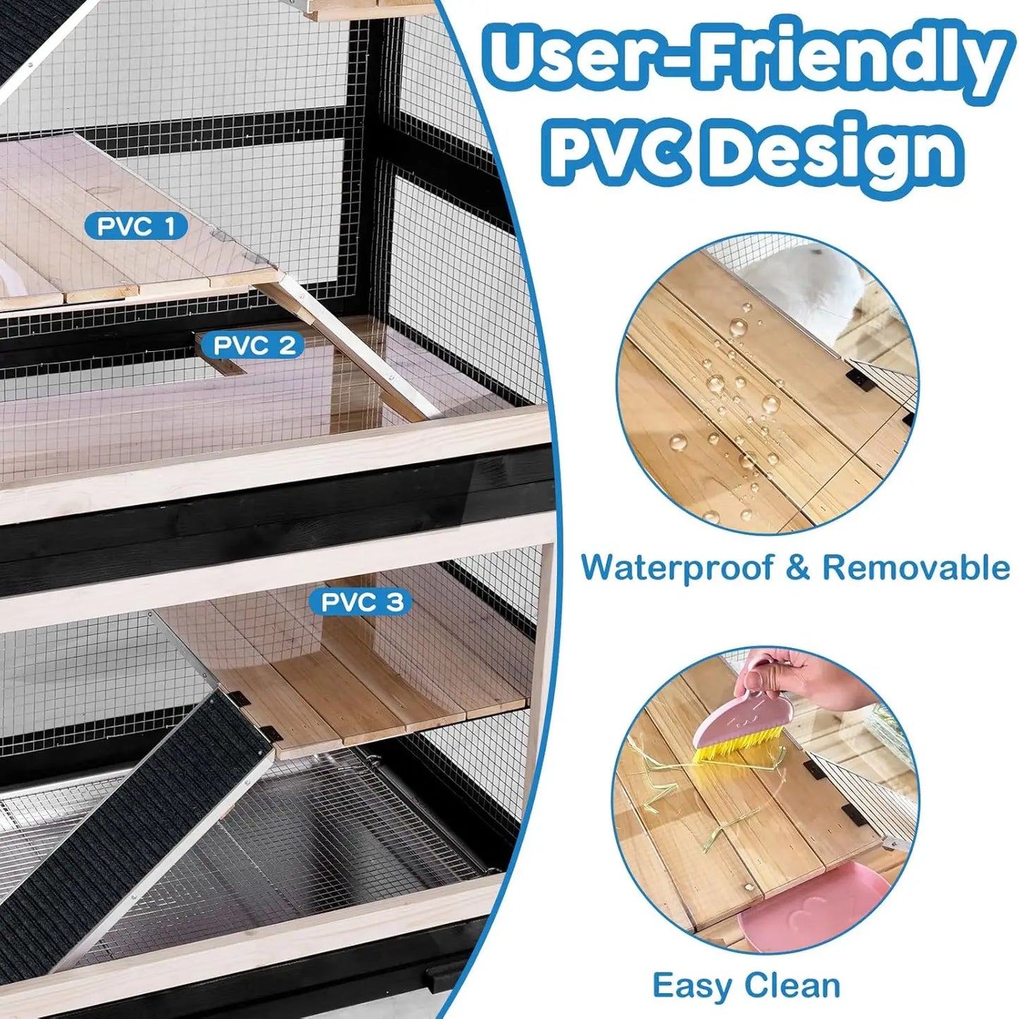 5-Level Stainless Steel Tray Small Animal Habitat Cage for Hamster Rat Rabbit Gerbil Squirrel Chameleon Lizard, Customized