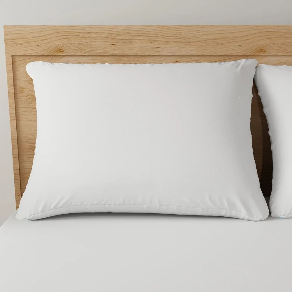 Allergy Relief Hypoallergenic Bed Pillows 2-Pack Standard Queen Firm Support Microfiber Cover Easy Care Machine Washable