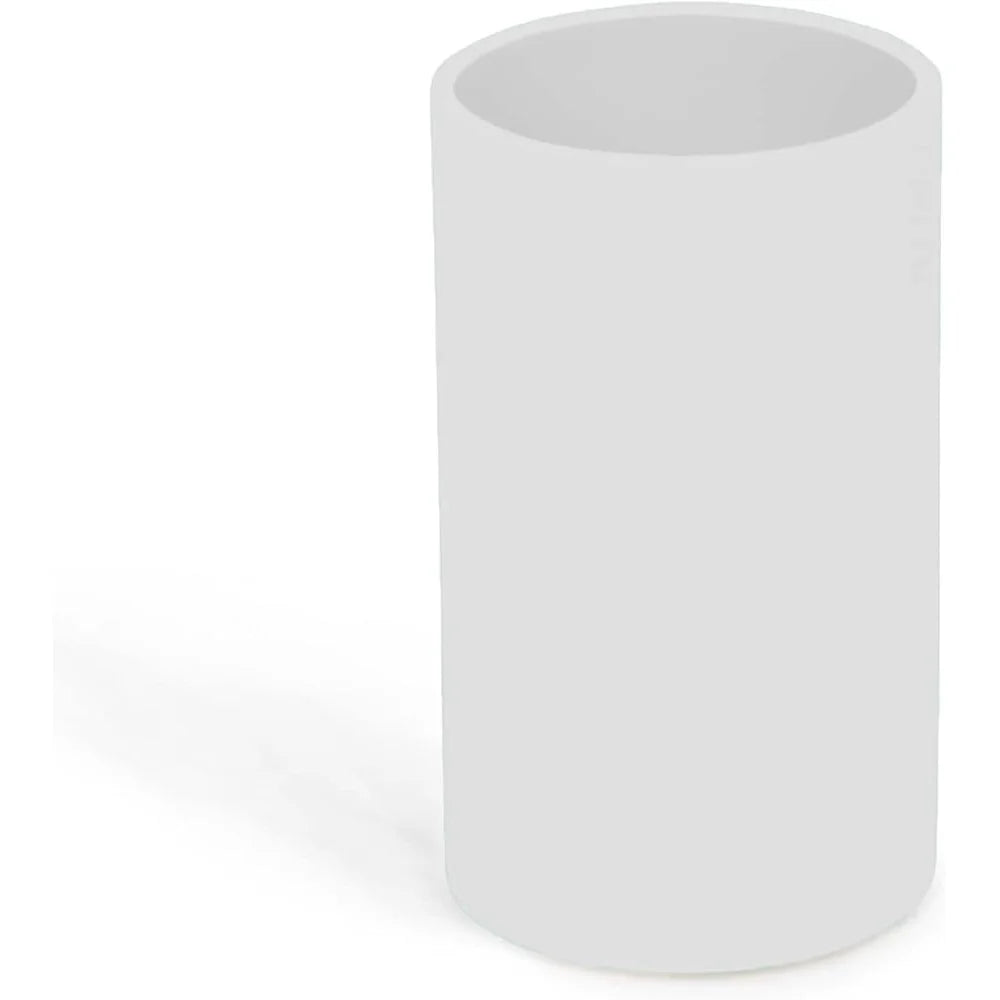 White Round Bathroom Tumbler Accessory