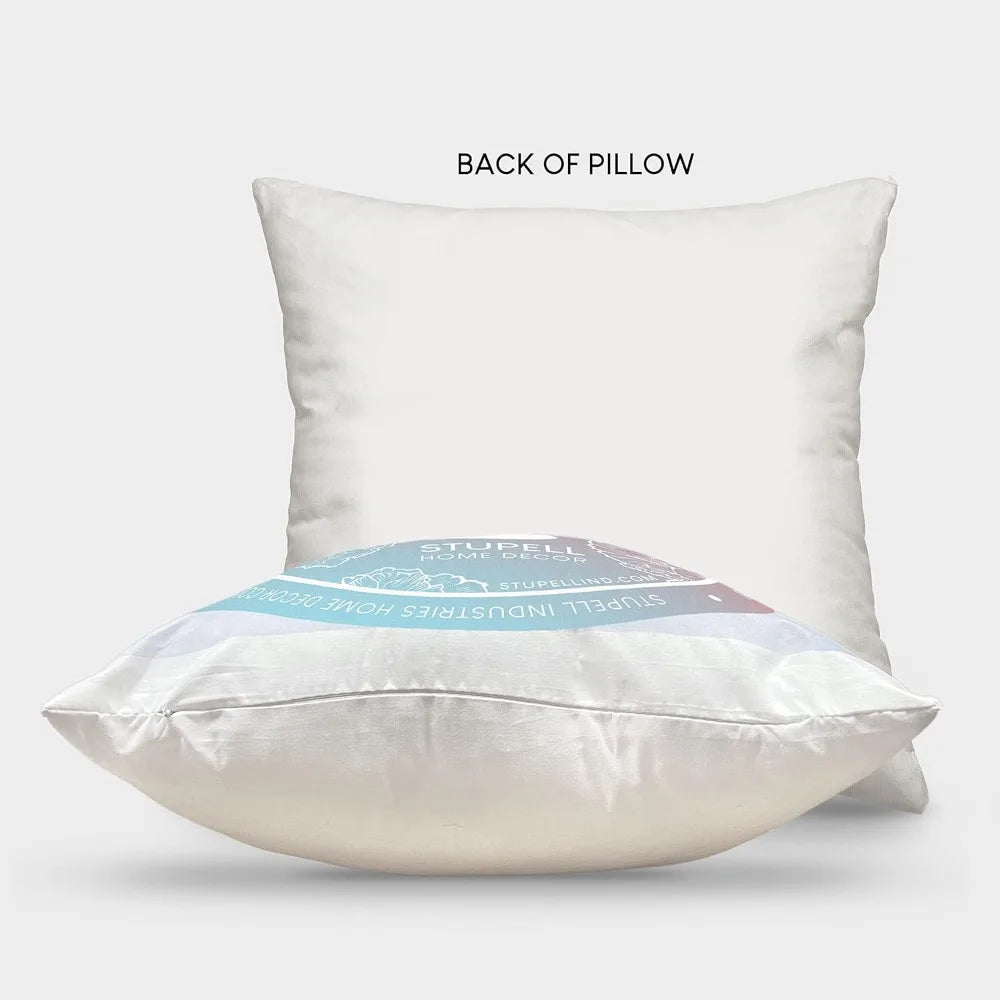 Bold Blue White Modern Botanical Leaf Shapes Design by Susan Jill Throw (Set of 4) Pillow, 18 x 18