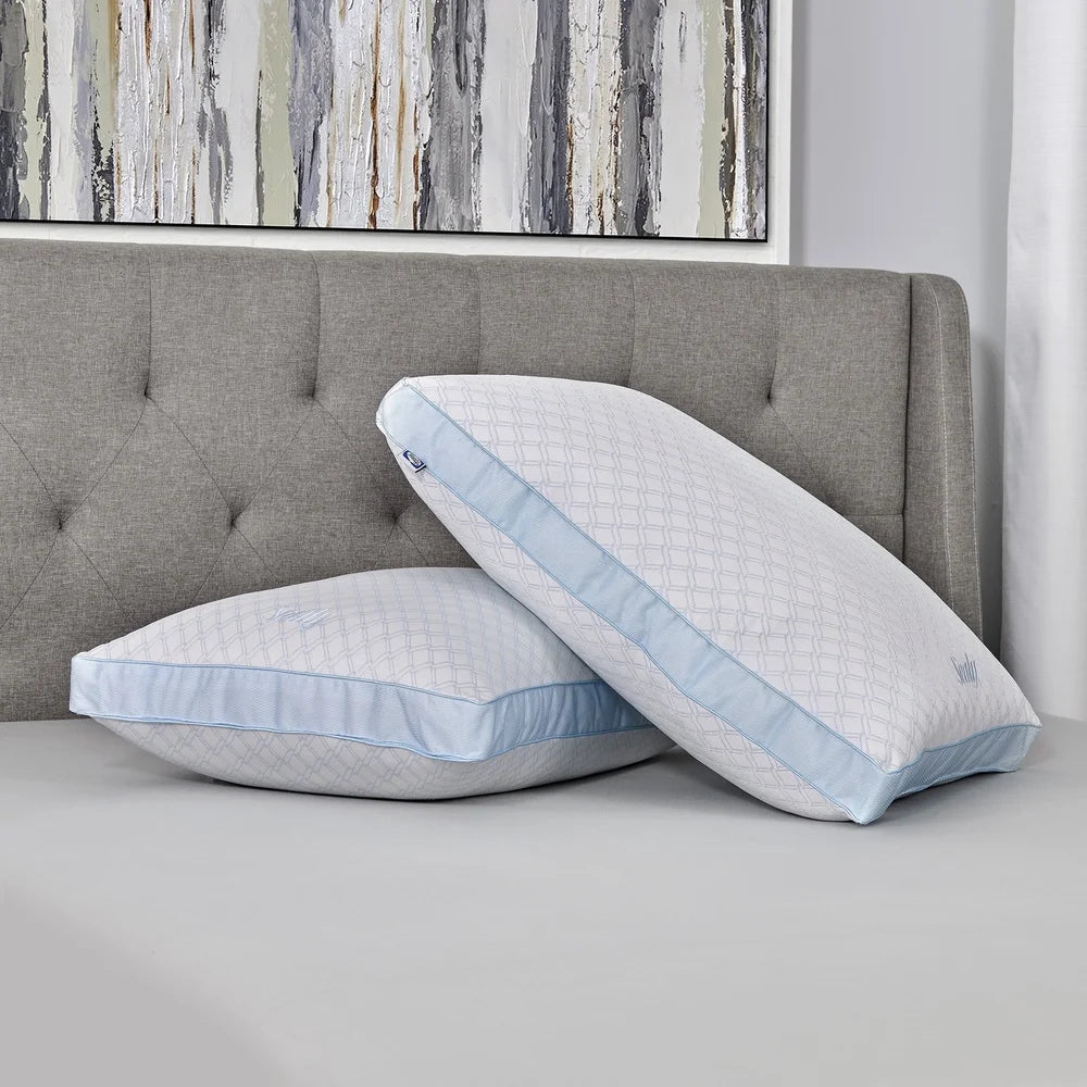 Cooling Performance Pillow King Odor Neutralizing Extra Firm Support Machine Washable Hypoallergenic Comfort Fabric Moisture