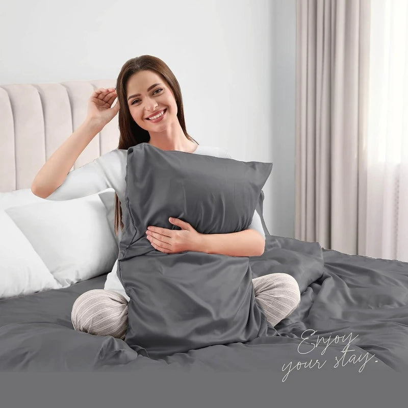 Luxury 6 Piece Bed Sheets for Queen Size Bed, with Elastic