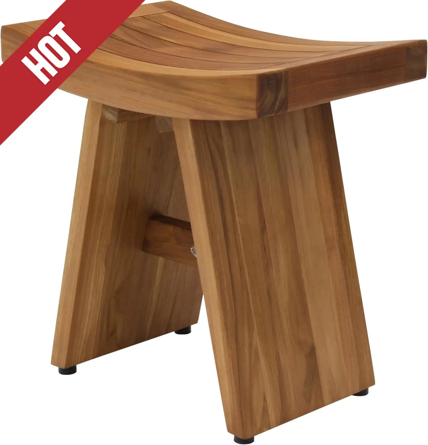 The Original 18" Asia Teak Shower Bench, 12"D x 18"W x 18"H