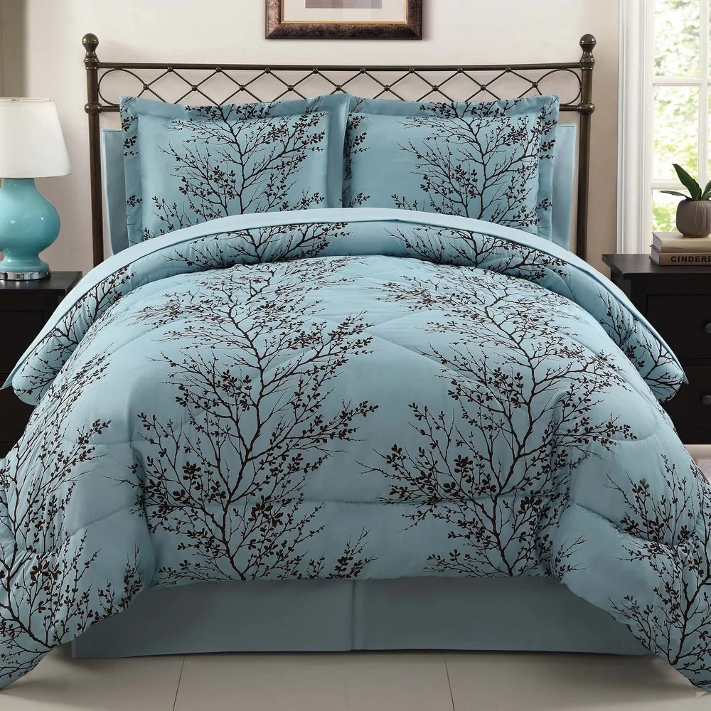 8-Piece Reversible Queen Comforter Set