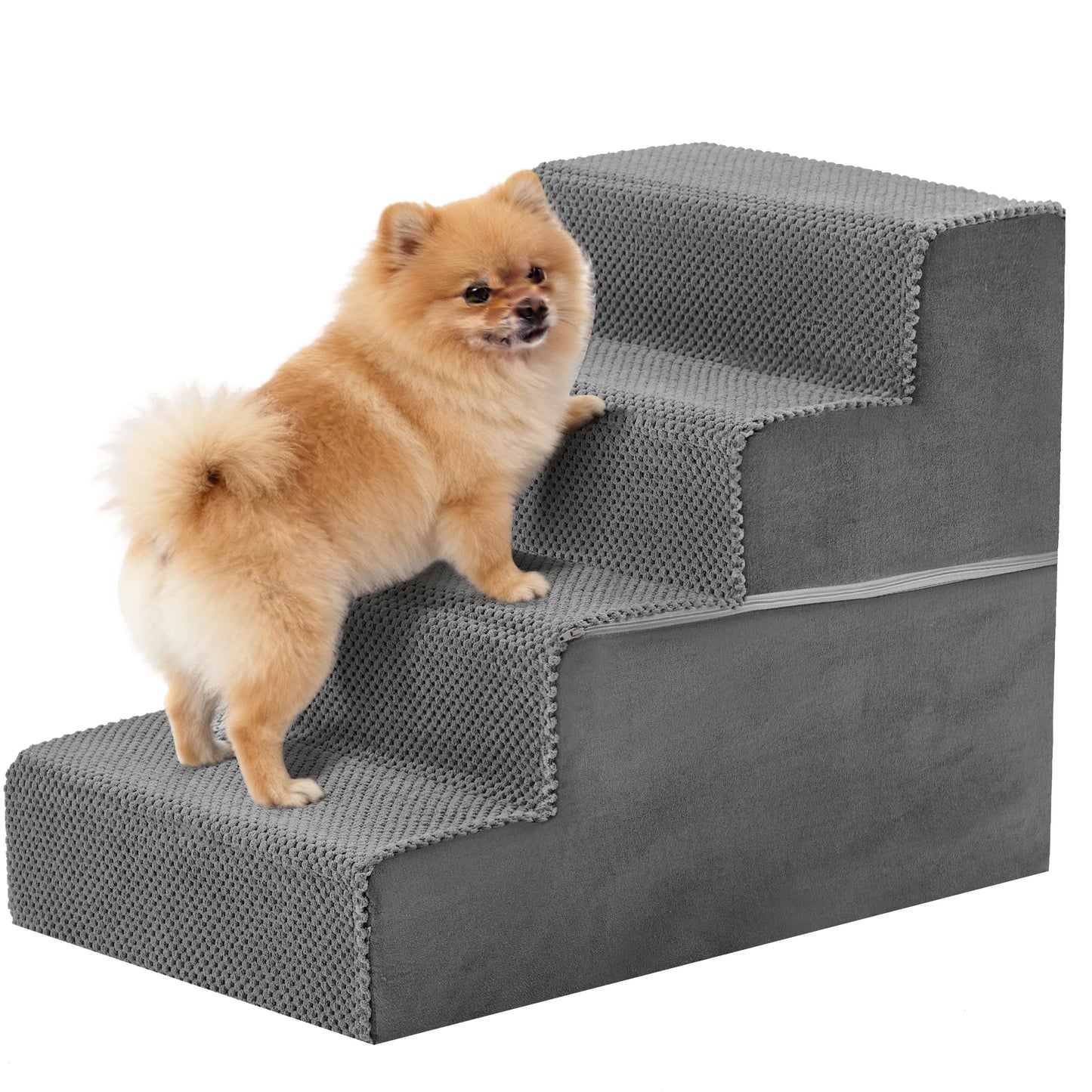 3-5 Step Right Angled Foam Dog Stairs Ramp for Small Dogs Climbing Ladder Indoor Non-Slip Pet Ladder Ramp Stairs For Home