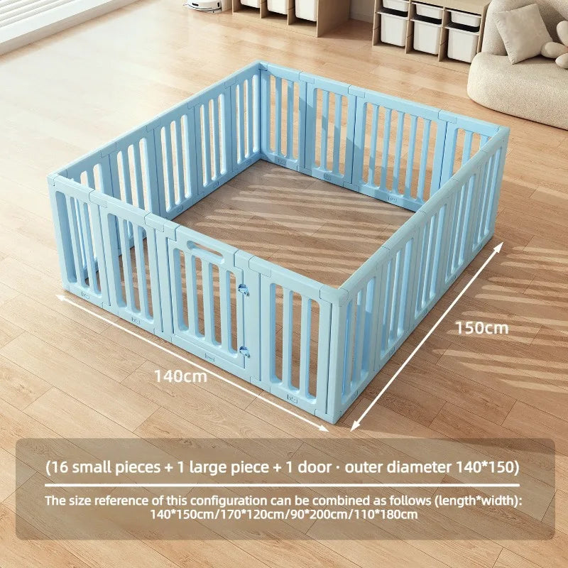 DIY Puppy Playpen Adjustable Plastic Dog Play Fence Safety Door Indoor Dogs Fences Portable Small Medium Dogs Pet Cage Enclosure