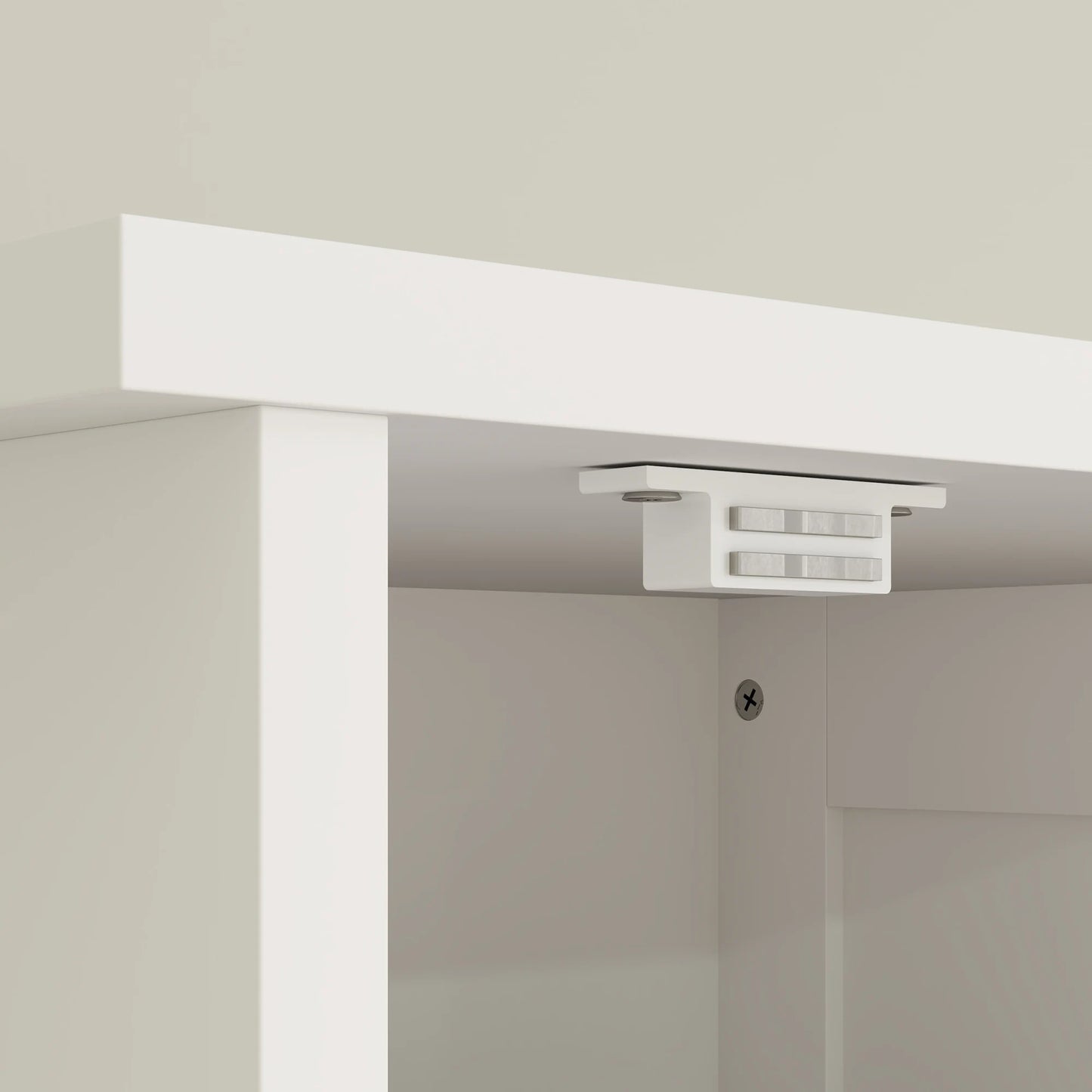 67" Tall Bathroom Storage Cabinet with Drawer, Farmhouse Narrow Bathroom Cabinet with Barn Doors, White
