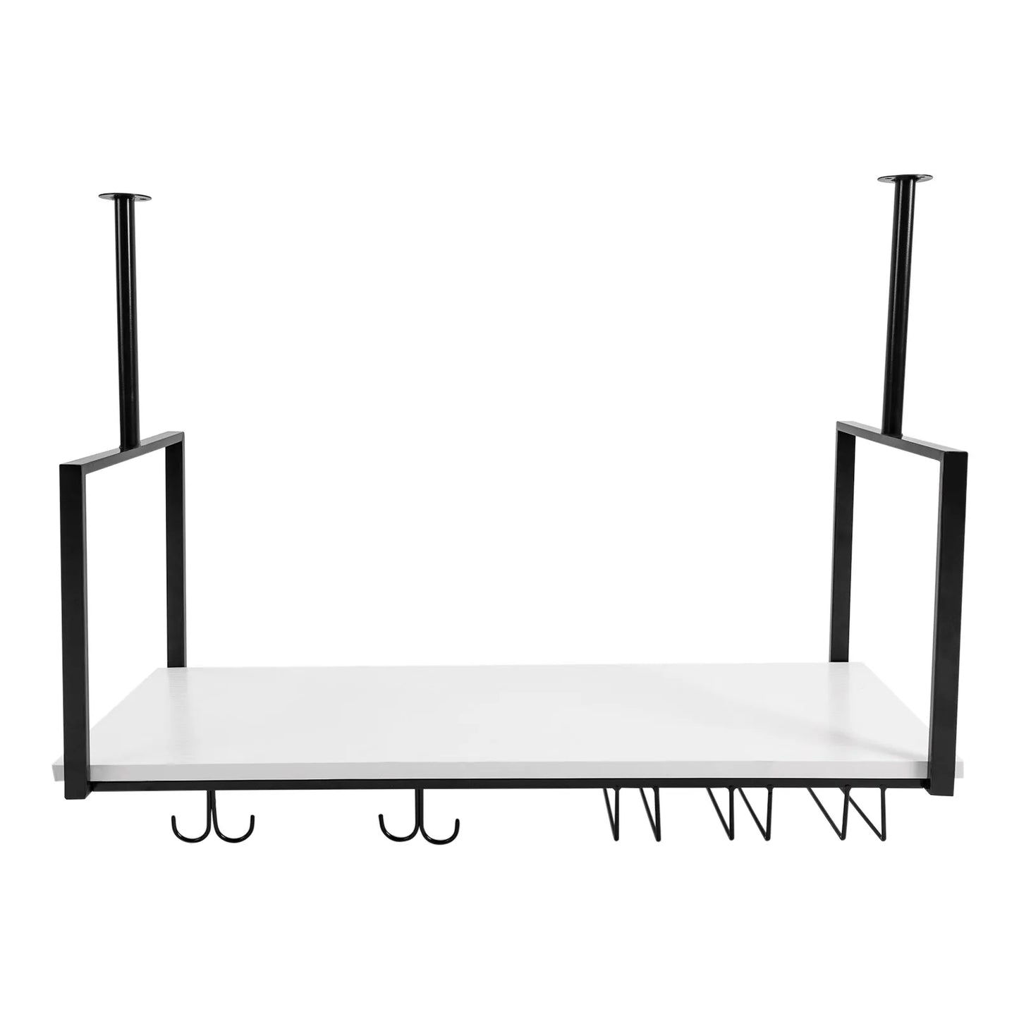 Ceiling Wine Glass Rack Wine Bottles Holder Hanging Stemware Goblet Display