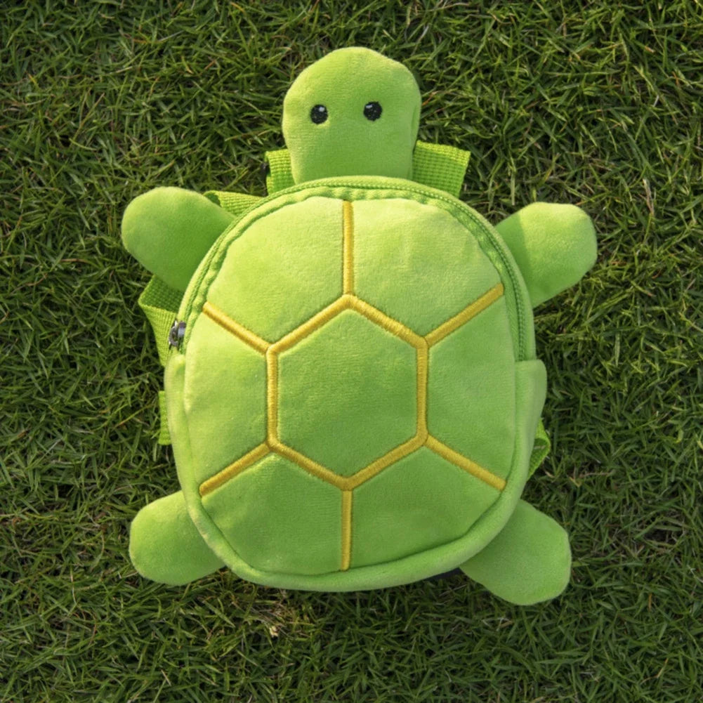 Cartoon Turtle Shape Dog Backpack No-Pull Pet Harness Vest Self Carrier Metal Zipper Large Capacity Backpack