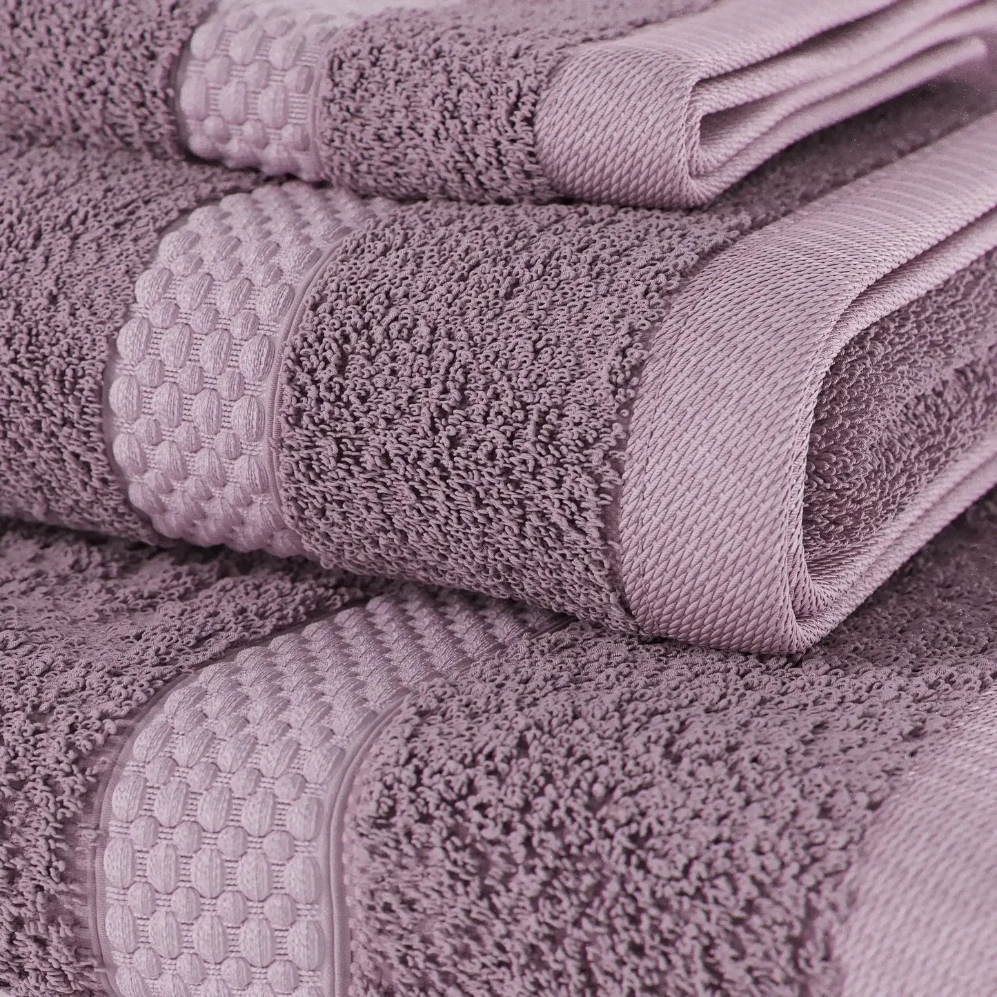 Dobby 6pk Towel Set, Contains 2 Bath, 2 Hand, 2 Wash - Rose Pink by Drew Barrymore
