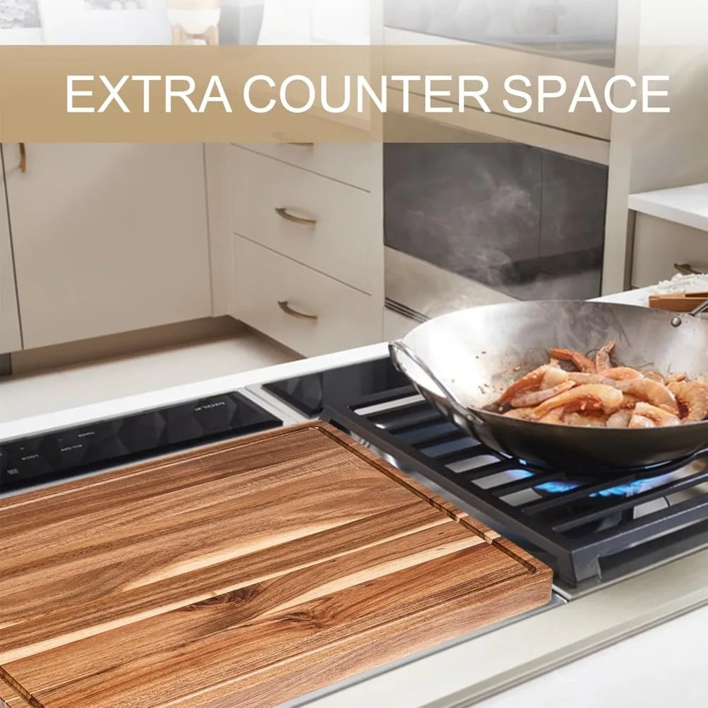 24 Inch XXL Countertop Cutting Boards, Extra Large Chopping Board for Kitchen, Butcher Block Carving Board for BBQ, Turkey, Meat