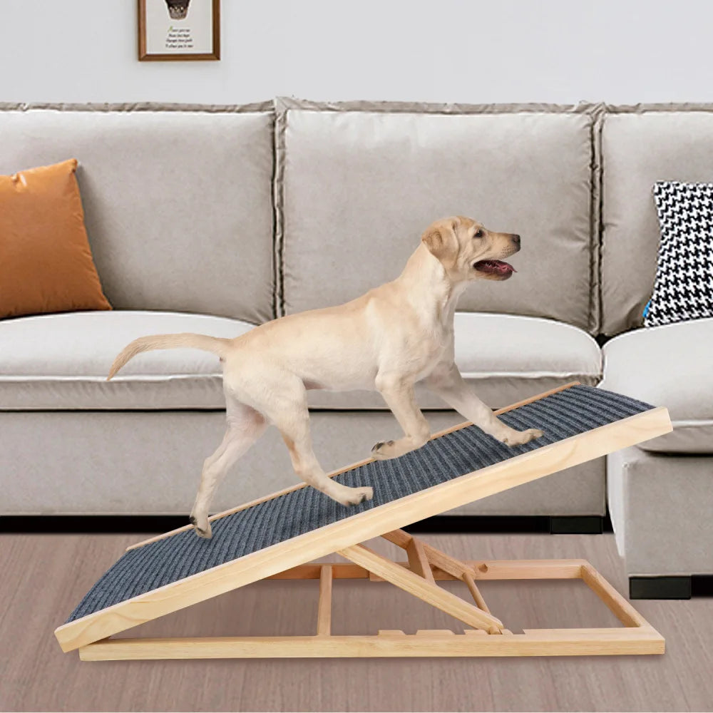 Extra Wide Excellent Traction Pet Ramp for Small Dogs to Get on Couch Car 16" Wide Hold up to 80lb Foldable Car Ramps Dog Ramp