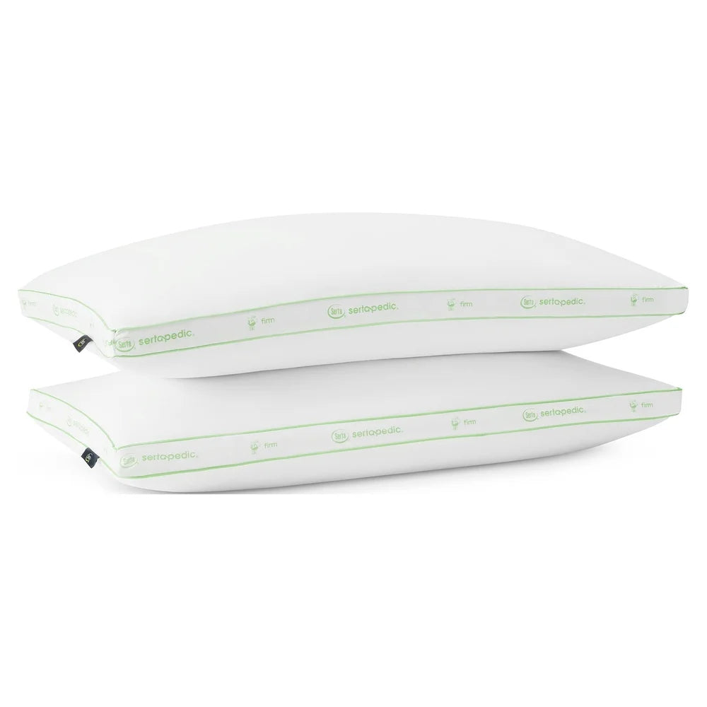 King Bed Pillows 2 Pack Antimicrobial Hypoallergenic Firm Support 1.5 Inch Gusset Allergy Smart Machine Washableantimicrobial