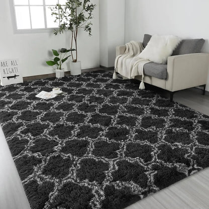 Large Shag Area Rugs for Bedroom Super Soft Plush Fluffy Carpets