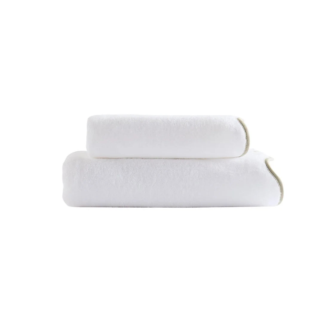 Scalloped Edge Bath Towels – Soft & Absorbent Towels for Bathroom,  Towels Set, Quick-Drying Cotton Towels