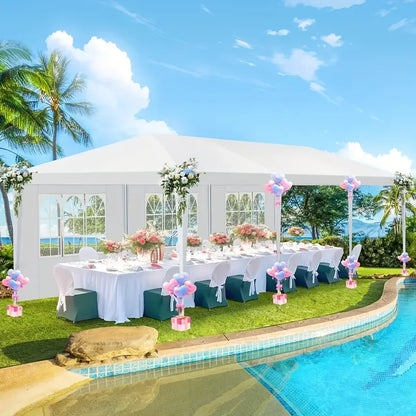 10x20/10x30 Party Tent Outdoor Canopy Tent with Removable Sidewalls, Waterproof Party Tents for Parties,Wedding Events,BBQ
