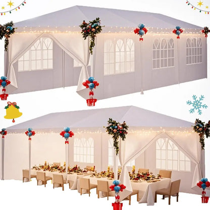 10x20/10x30 Party Tent Outdoor Canopy Tent with Removable Sidewalls, Waterproof Party Tents for Parties,Wedding Events,BBQ