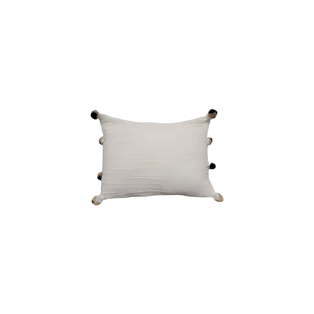 Romy Muslin Small Plain Pillow 14 x 20 inches