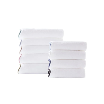 Scalloped Edge Bath Towels – Soft & Absorbent Towels for Bathroom,  Towels Set, Quick-Drying Cotton Towels