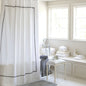 Embroidered Shower Curtain – Elegant Bathroom Decor, Waterproof Fabric for Bathtub and Shower Stall
