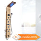 LED Light Bathroom Shower Panel Intelligent LCD Shower Column System with 6 Modes Rain Waterfall Massage Jet Bath Mixer Tap