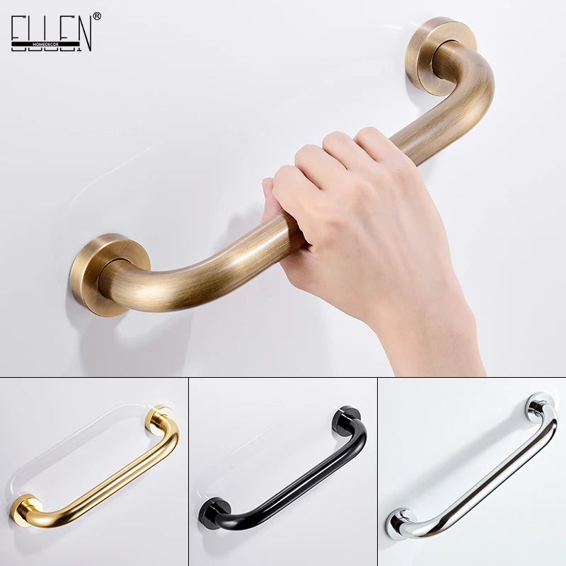 Bathroom Safe Grab Bar 30/40/50CM Antqiue Bronze Brass Toilet Handrail Grab Bar Shower Safety Support Handle EL89
