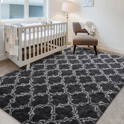 Large Shag Area Rugs for Bedroom Super Soft Plush Fluffy Carpets