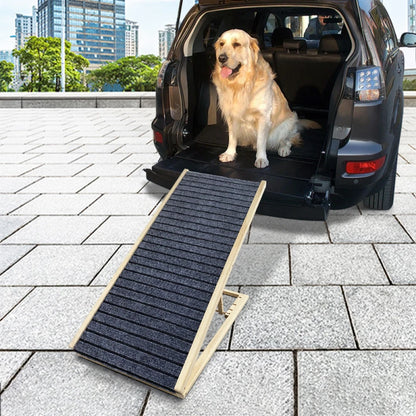 Extra Wide Excellent Traction Pet Ramp for Small Dogs to Get on Couch Car 16" Wide Hold up to 80lb Foldable Car Ramps Dog Ramp