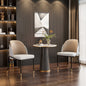 Dining Chairs Set of 2, Faux Leather Dining Chairs Upholstered Padded Modern Dining Room Chairs Back Wood