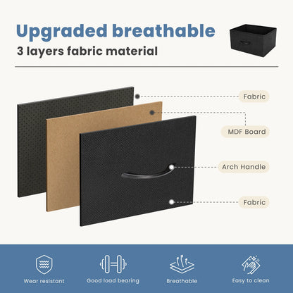 Dresser For Bedroom With 7 Fabric Drawers Organizer Storage Closet Chest Clothes For Living Room Display Cabinet Of Furniture