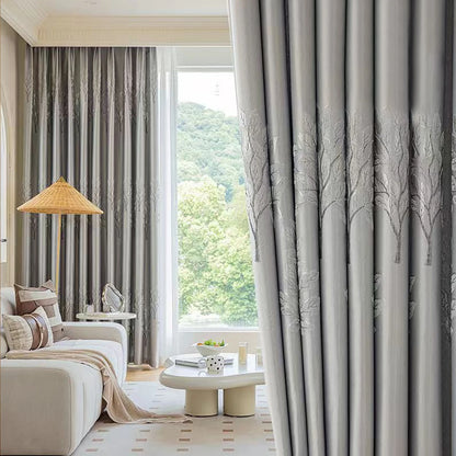 Tiffany Blue Curtains Blackout High-end Heat Insulation Sun Protection Multi-color Optional