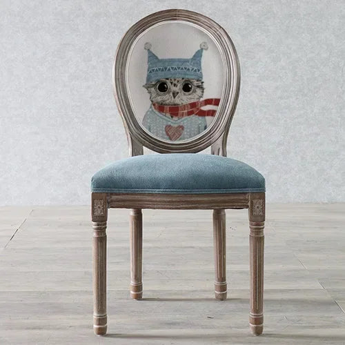 European Retro Dining Chairs Restaurant Old Solid Wood Stool Furniture Diffuse Cafe Hotel New Chinese Designer Fashion Chair