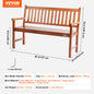 Outdoor Bench Wooden Metal Garden Bench for Outdoors 480 lbs Load Capacity Bench Outdoor Garden Park Bench