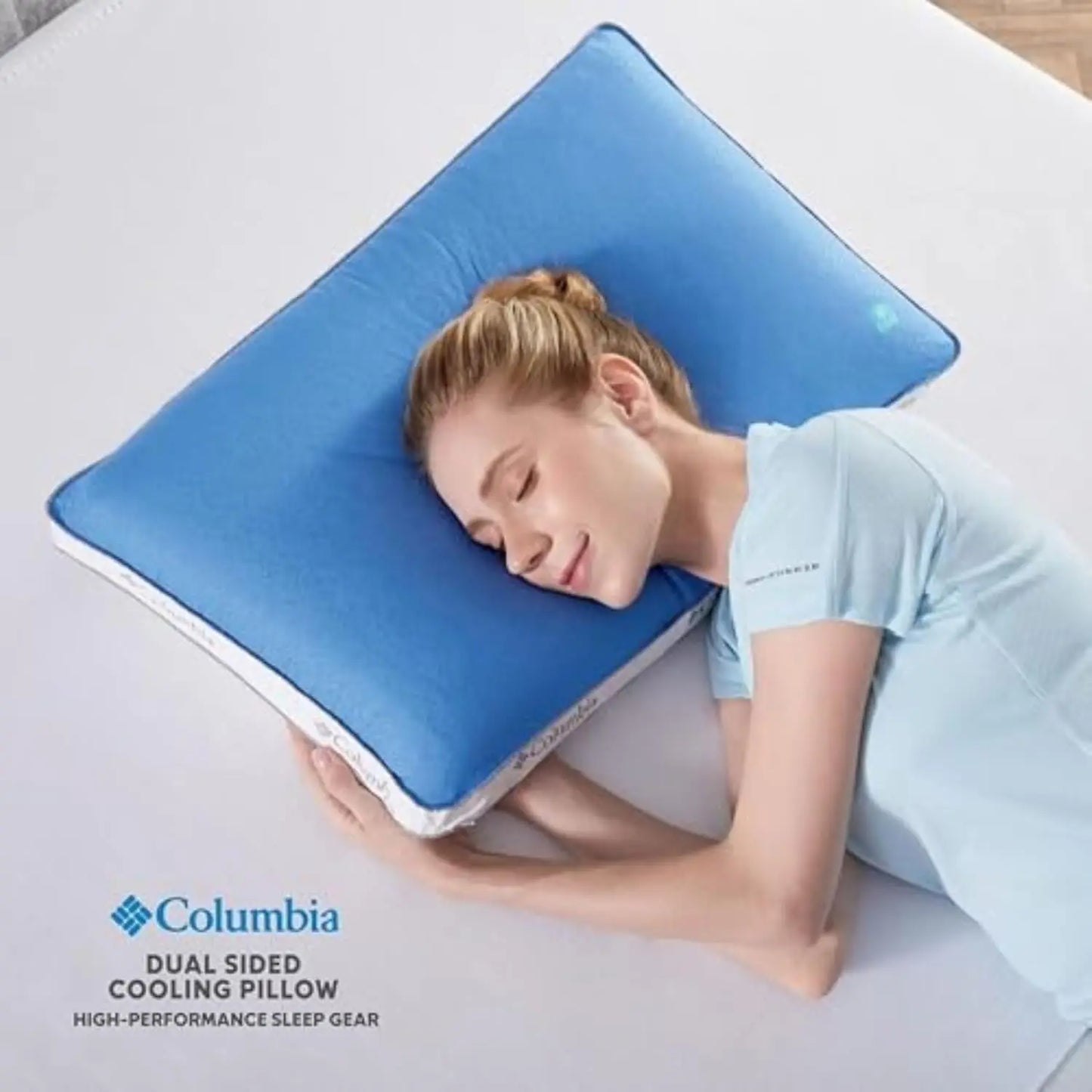 Cooling Gel Memory Foam Pillow - Breathable, Supportive with Removable Washable Cover for Queen Size