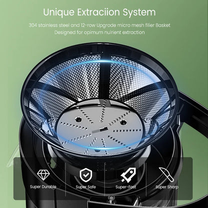 300W Centrifugal Juicer Machine Electric Citrus Juicer Extractor Machine Fruit Veg Blender  Automatic Pulp Ejection