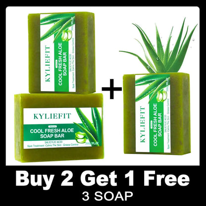 Aloe Vera Whitening Soap, Remove Acne, Pimples, Skin Radiant, Improve Skin Luster, Vegan Bath Wash for Women Men