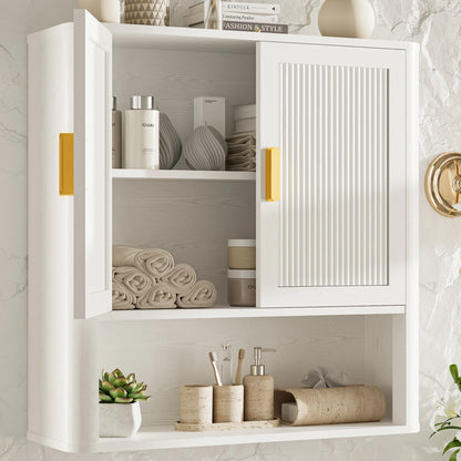 Bathroom Storage Cabinet with Adjustable Shelves, Over The Toilet Organizer for Laundry Room, Kitchen & Living Room, Medicine Ca