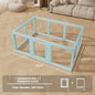 Transparent Pet Fence Indoor Small Dogs Enclosure Free Combination Anti-Escape Puppy Playpen Sturdy Pet Barrier Cage with Door