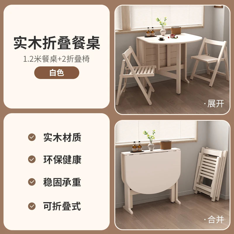 Dark Folding Dining Tables Slim Provincial Chic Modern Dining Tables Retro Mid Century Mesa Comedor Plegables Furniture For Home