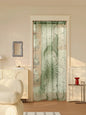 1PC Ramadan Translucent Sun and Moon Lace Door Curtain for Living Room Kitchen Door Frame Barrier Decorative Door Curtains
