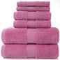 6PCS / 3PCS Cotton Towel Set Luxury Lace Embroidered Bath Towel Face Towel Hand Towel Washcloths Quick Dry Terry Towels 17Colors