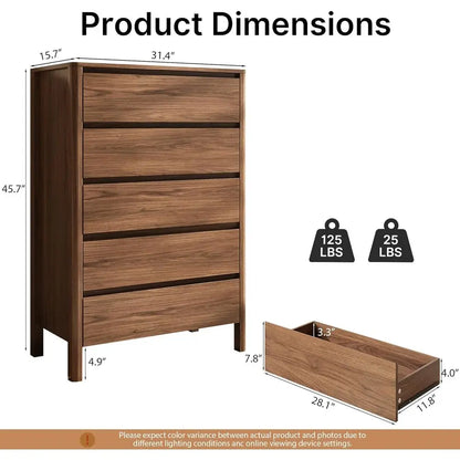Tall Wooden Storage Cabinet with Hidden Handles, Ideal for Bedroom, Living Room, or Hallway, 45.7 Height