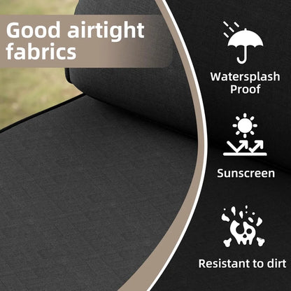 7 Pieces Patio Set, Wicker Conversation Sets with Cushion and Table, 7-Pieces Couch, Patio Furniture Set for Porch Poolside